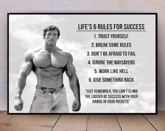 Arnold Schwarzenegger Wall Art Painting Poster
