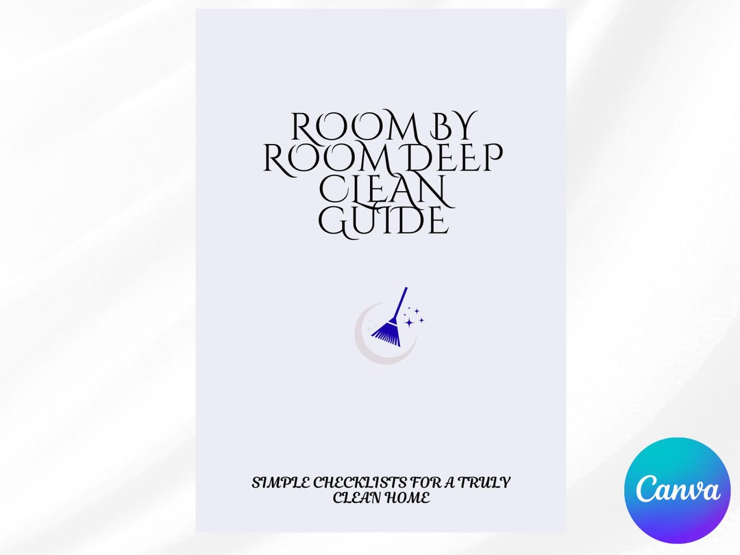 Room by Room Deep Cleaning Checklist, Home Organization Planner (canva ...