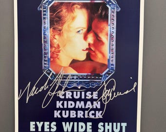 EYES WIDE SHUT– Authentic Hand-Signed Movie Poster