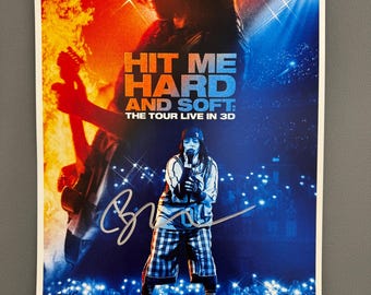 Hit me hard and soft the tour live in 3D – Authentic Hand-Signed Movie Poster