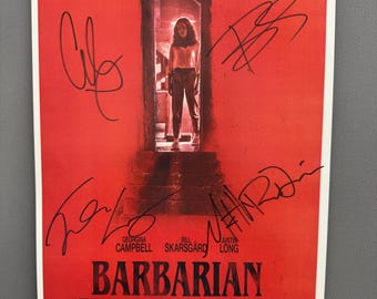BARBARIAN– Authentic Hand-Signed Movie Poster