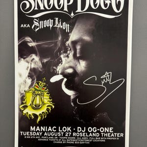 Snoop Dogg Poster - Etsy