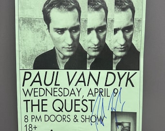 Paul Van Dyk – THE QUEST – Authentic Hand-Signed Music Poster