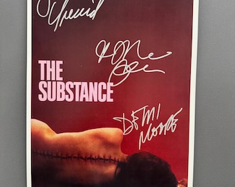 THE SUBSTANCE– Authentic Hand-Signed Movie Poster