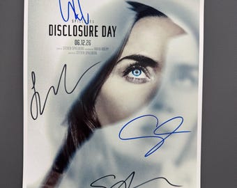 DISCLOSURE DAY  – Authentic Hand-Signed Movie Poster