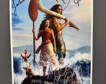 MOANA – Authentic Hand-Signed Movie Poster