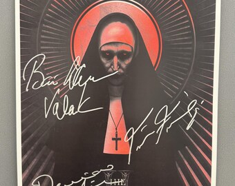 THE NUN– Authentic Hand-Signed Movie Poster