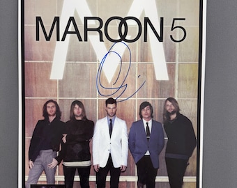 Maroon 5 – VERIZON– Authentic Hand-Signed Music Poster
