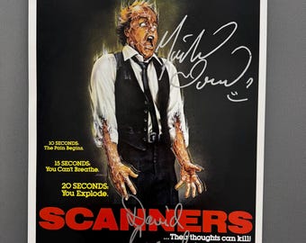 SCANNERS – Authentic Hand-Signed Movie Poster