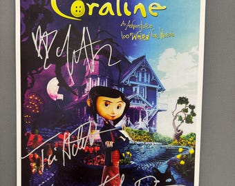 CORALINE – Authentic Hand-Signed Movie Poster