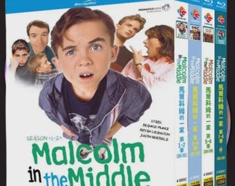 Malcolm in the Middle The Complete Series (Seasons 1-8) Blu-ray Full HD 15-Disc Box Set.