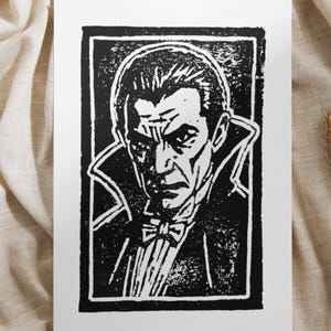 Dracula | Hand-Printed Linocut Art