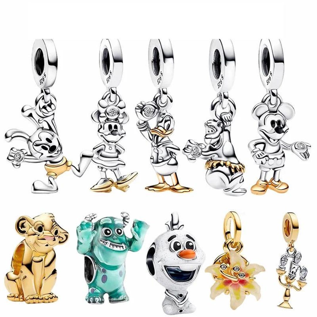 Personalized Cartoon Character Charm Beads, Silver European Style ...
