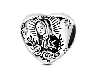 Elegante braccialetto con ciondolo della Vergine Maria – Gioielli spirituali
