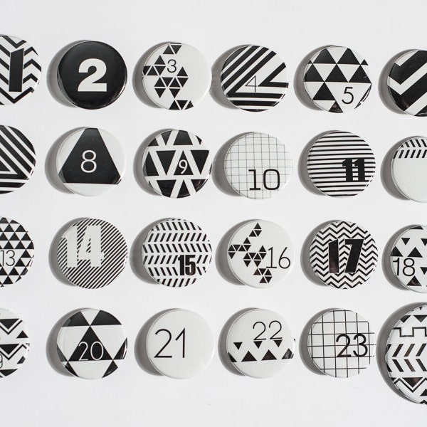 24 Advent calender Buttons