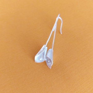 Sterling Silver Calla Lily Earrings