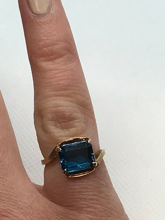 Mother's Day Gift Vintage 3ct Blue Green Spinel 1… - image 2
