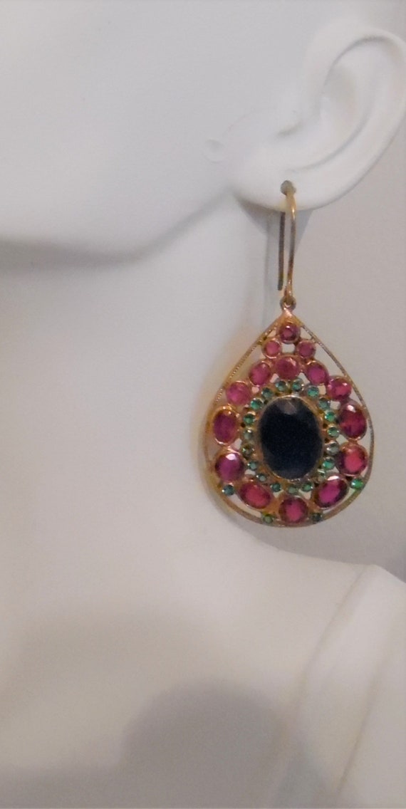 Vintage Geometric Dramatic 31ct Burmese Burma Mya… - image 2