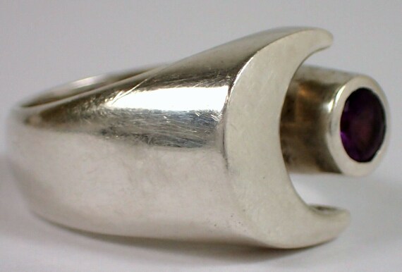 Artisan Signed Abstract Geometric Crescent Celest… - image 3