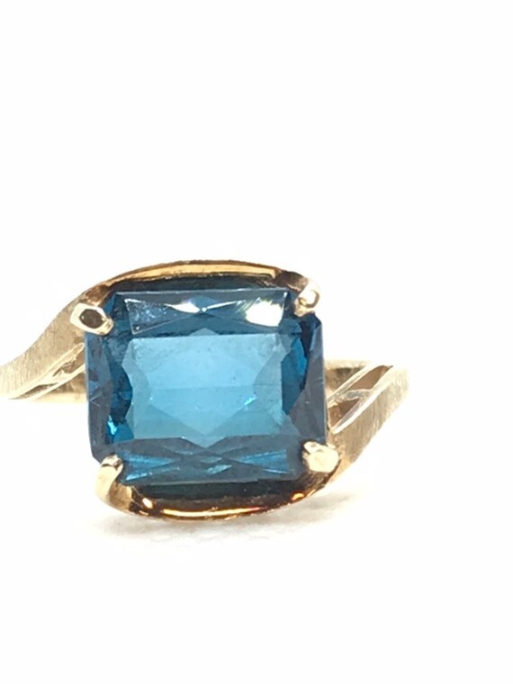 Mother's Day Gift Vintage 3ct Blue Green Spinel 1… - image 3