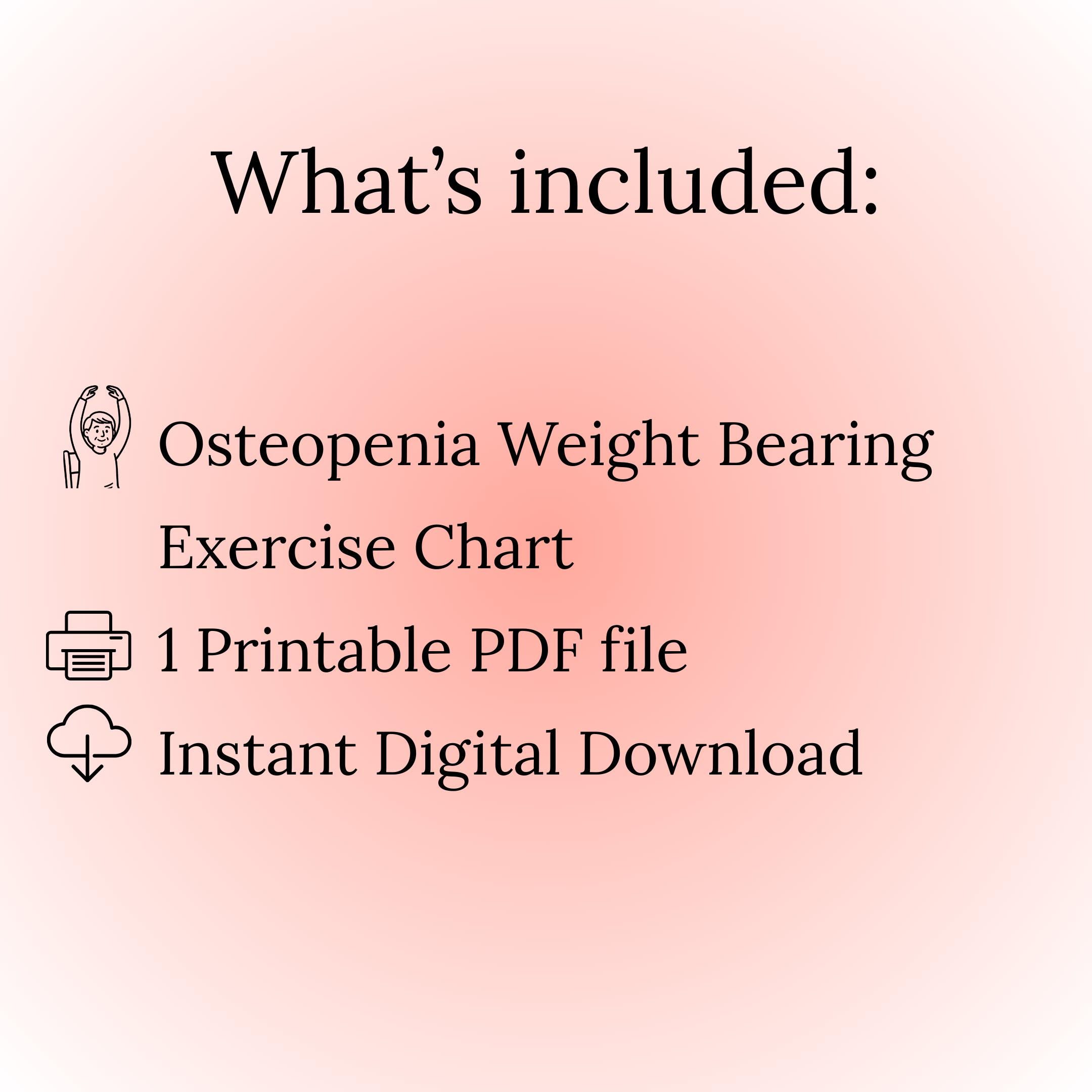 Weight Bearing Exercises for Osteopenia | Printable Home Workout ...