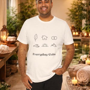 Minimales One-Line Plant & Objekt Icons T-Shirt | Single Continous Line Art