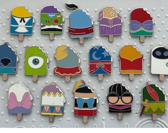 Complete set of Disney trading pins mystery pack popsicles new wave 2026 16 pins from Walt Disney world