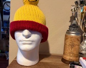 Winnie the Pooh or tigger  beanie knit and crochet handmade
