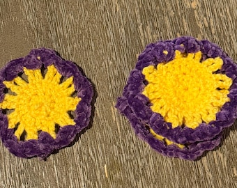 Tangled coasters set of 4 handmade crochet