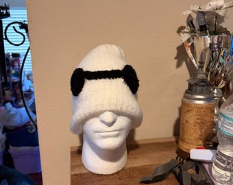 Bay max inspired crochet and knit beanie