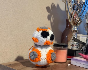 Bb8 droid plush small amigurumi size handmade crochet and knit