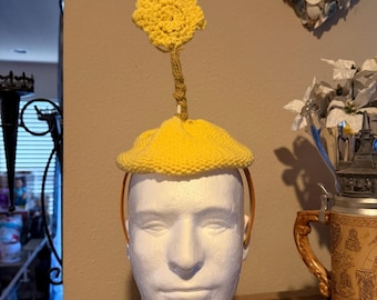 Kronk headband hat inspired by emperors new groove crochet and knit handmade