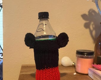 Coozie with mouse ears for soda cans, bottles, water bottles