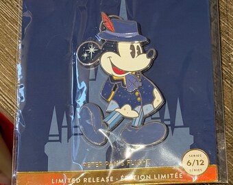 Jumbo authentic Disney trading pin main attraction Peter pans flight limited edition