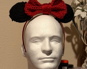 Headband with ears and bow