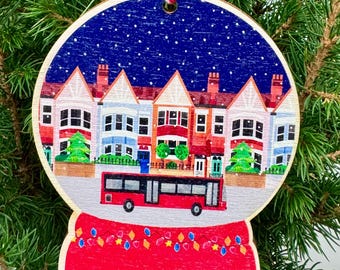 London Street Dekoration aus Holz