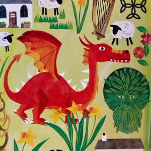 Y Ddraig Goch, biglietto d'auguri del drago gallese