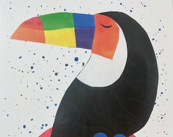 Rainbow Toucan Poster