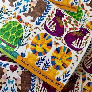 Folk Animal Inspired 2025 Calendar