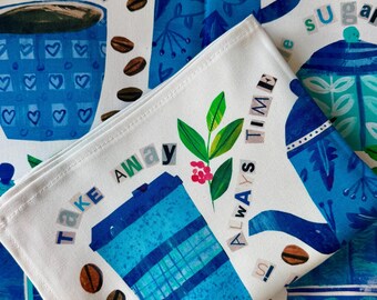 Coffee Time Tea Towel