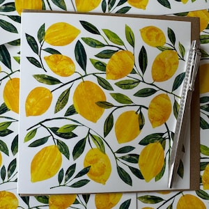 Biglietto d'auguri al limone