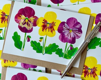 Pansy Greeting Card