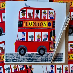 Biglietto d'auguri per autobus di Londra