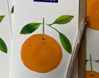 Orange Design Greeting Card
