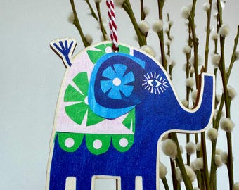 Decoração de madeira de elefante de design popular
