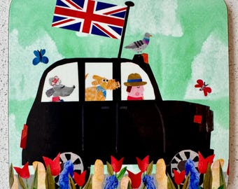 London Black Cab Untersetzer