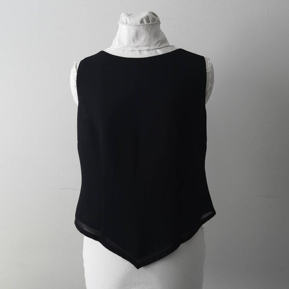 Minimalist black 90's vintage top