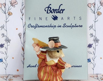 Brambly Hedge Border Fine Arts Dusty Pushing Pram BH75 - Excellent