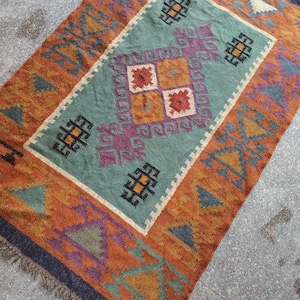 Hand-loomed Wool Jute Runner – Rustic Jaipur Boho Hallway Rug (Custom Sizes)