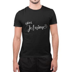 Chérie Je T’aime Tee - French Love Script T-Shirt für Jungen, süßes Top im Pariser Stil